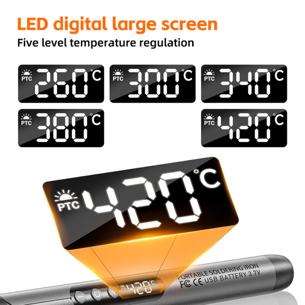 портативный беспроводной паяльник chuera type c фото