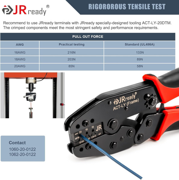 обжимной инструмент для многоконтактных разъемов act-ly-20dt фото