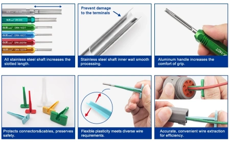 набор для извлечения контактов разъема deutsch dt, dtm, dtp серии st5206 фото