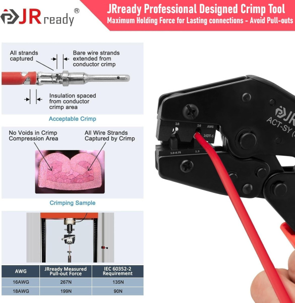обжимной инструмент для многоканальных разъемов act-ly-16dt фото