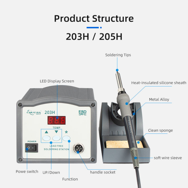 высокочастотная паяльная станция chuera 203h фото